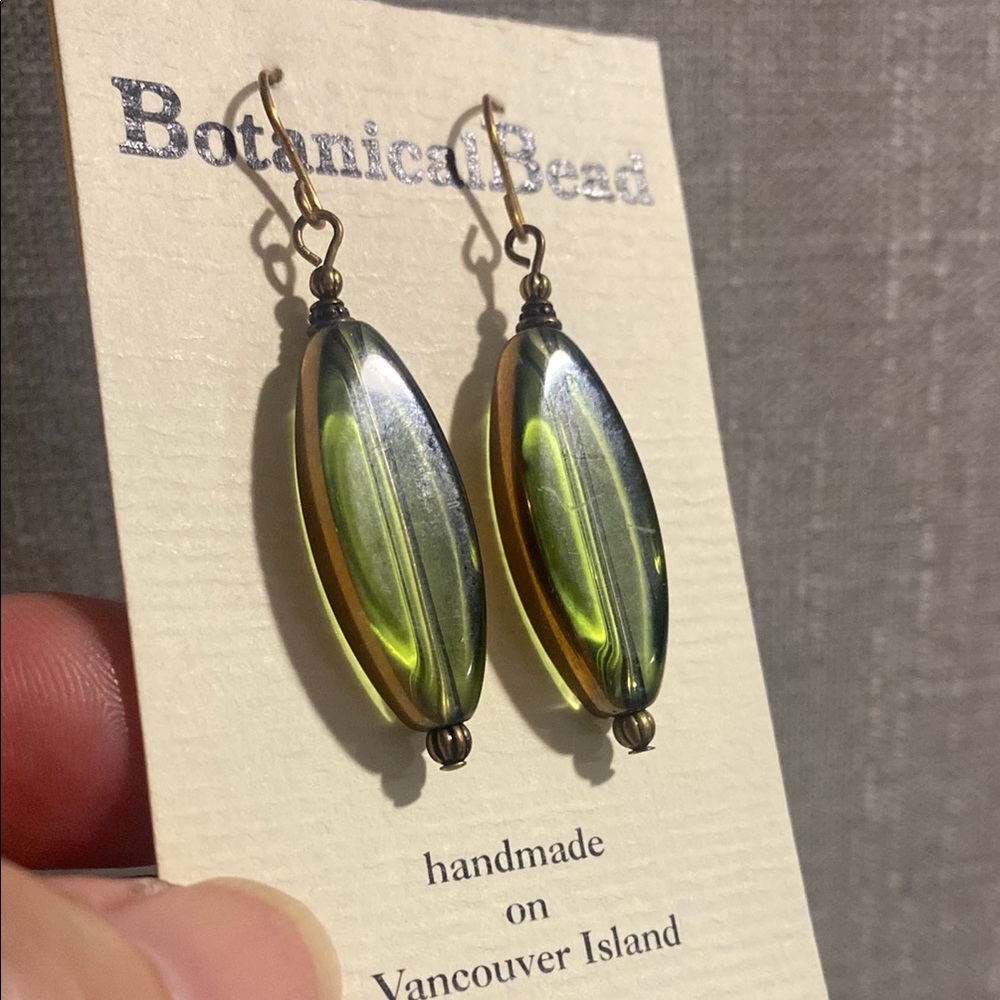 Olive Green Boutique Earrings
